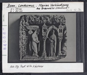 Vorschaubild Bonn: Landesmuseum, Mariae Verkündigung, aus Brauweiler stammend Diasammlung